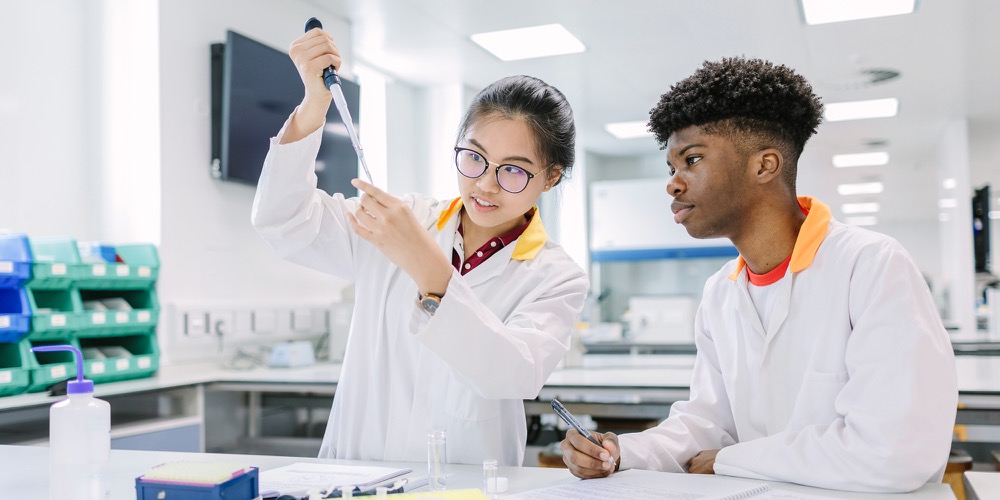 Students in lab